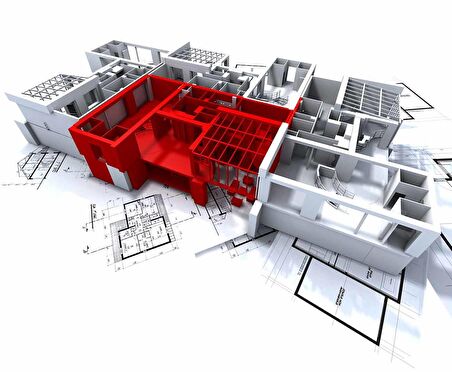 Mimari Proje Emlak ve Gayrimenkul Duvar Kağıdı Baskı