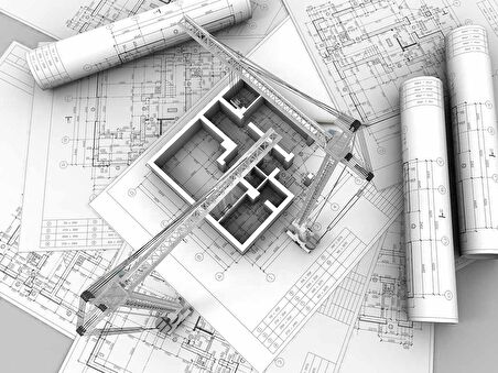 Mimari Apartman Gayrimenkul Emlak ve Gayrimenkul Duvar Kağıdı Baskı