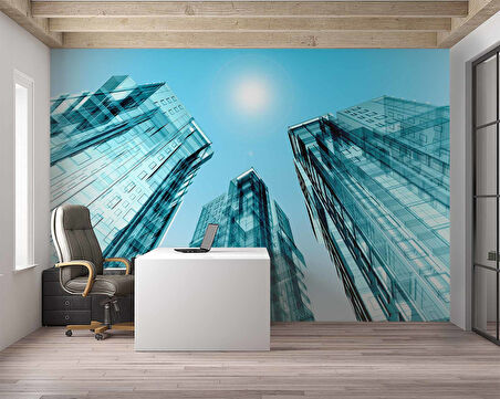 Apartman Projesi Gayrimenkul Emlak ve Gayrimenkul Duvar Kağıdı Baskı