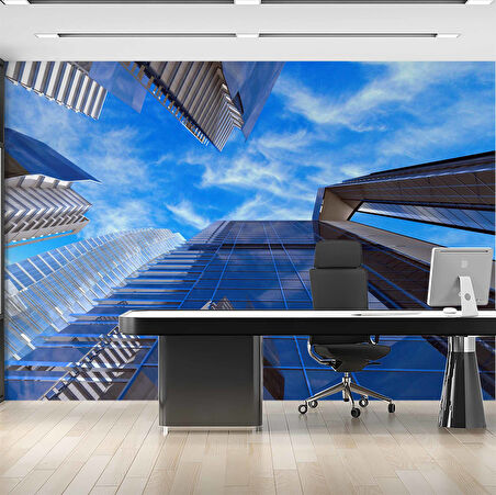 Apartman Gökyüzü Gayrimenkul Emlak ve Gayrimenkul Duvar Kağıdı Baskı