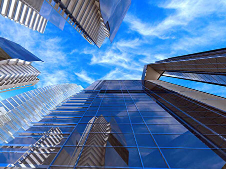 Apartman Gökyüzü Gayrimenkul Emlak ve Gayrimenkul Duvar Kağıdı Baskı