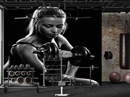 Kadın Spor Salonu için Duvar Kağıdı