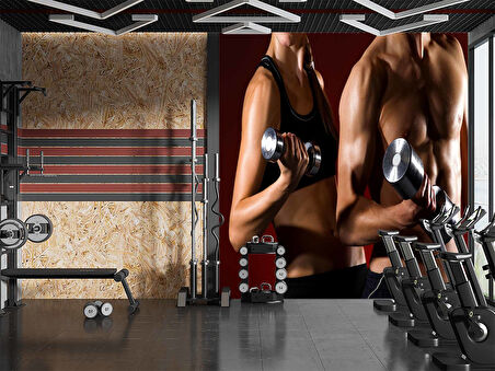 Spor Salonu için Duvar Kağıdı