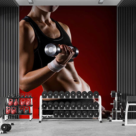 Spor Salonu Güç Temalı Duvar Kağıdı