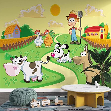 Hayvan Çiftliği Duvar Kağıdı Baskı