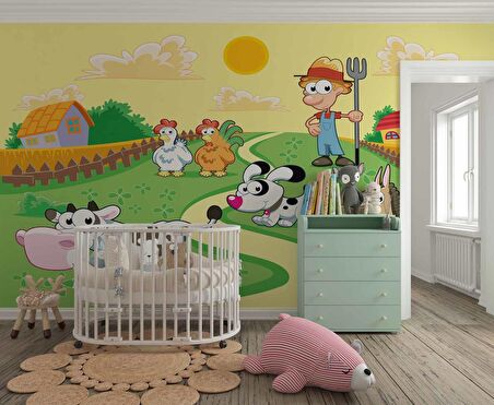 Hayvan Çiftliği Duvar Kağıdı Baskı