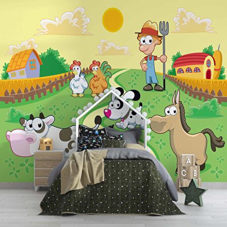 Hayvan Çiftliği Duvar Kağıdı Baskı