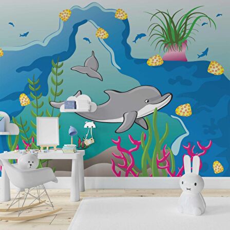 Deniz Altı Dünyası Duvar Kağıdı Baskı