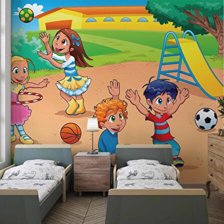 Çocuk Parkı Duvar Duvar Kağıdı Baskı