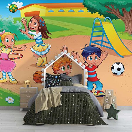 Çocuk Parkı Duvar Duvar Kağıdı Baskı