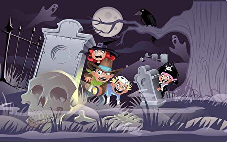 Hallowen Çocuk Odası Duvar Kağıdı Baskı