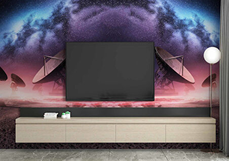 Uzay Uydu Temalı Duvar Kağıdı