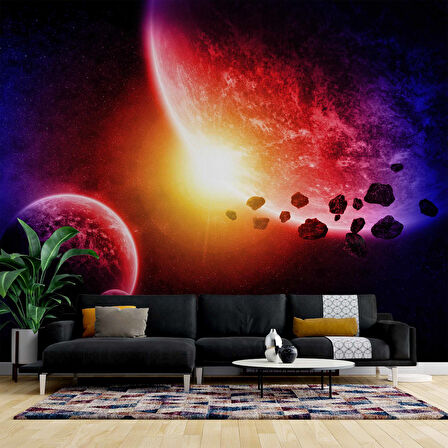 Uzay Gezegen Temalı Duvar Kağıdı