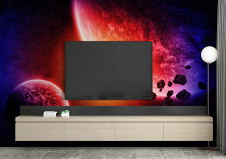 Uzay Gezegen Temalı Duvar Kağıdı