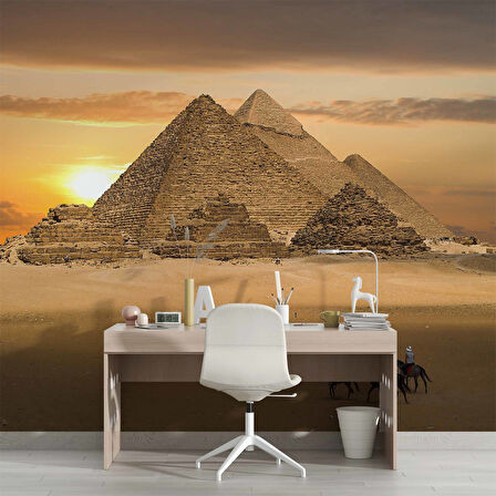 Mısır Piramitleri Manzaralı Duvar Kağıdı