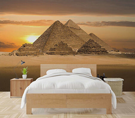 Mısır Piramitleri Manzaralı Duvar Kağıdı