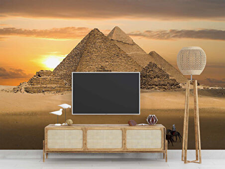 Mısır Piramitleri Manzaralı Duvar Kağıdı