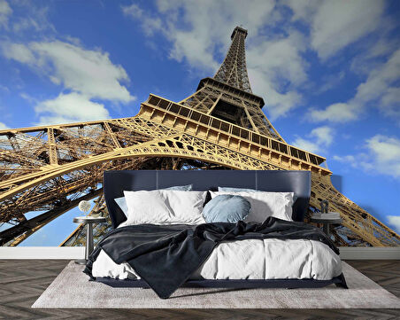 Fransa Paris Eyfel Kulesi Manzarası Duvar Kağıdı