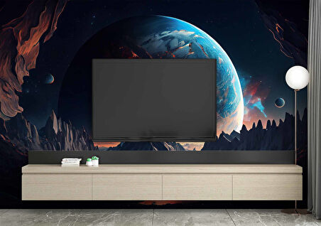 Uzaydan Galaksi Manzarası Duvar Kağıdı