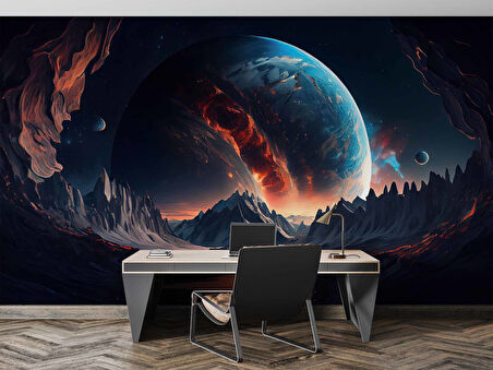 Uzaydan Galaksi Manzarası Duvar Kağıdı