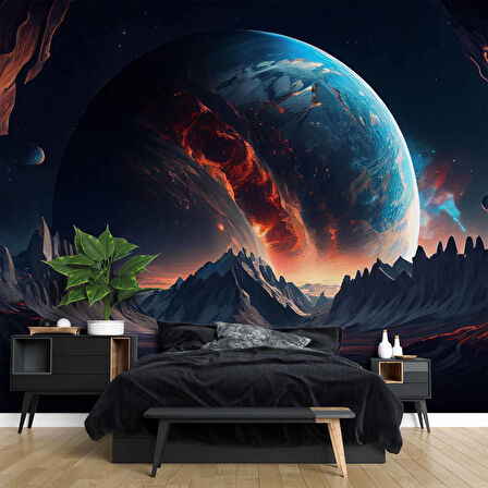 Uzaydan Galaksi Manzarası Duvar Kağıdı