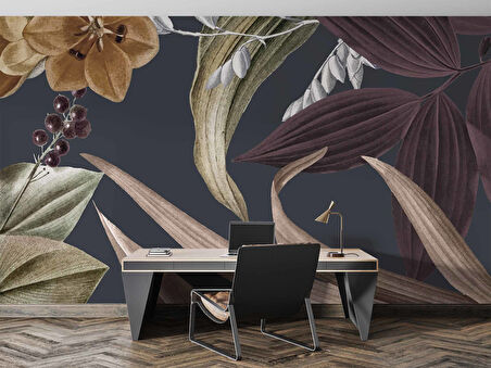 Kurumuş Yaprak Temalı Duvar Kağıdı