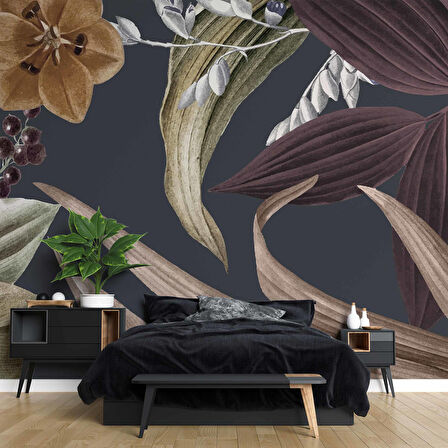 Kurumuş Yaprak Temalı Duvar Kağıdı