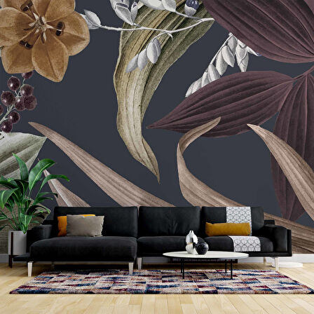 Kurumuş Yaprak Temalı Duvar Kağıdı