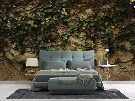 Sarmaşık ve Duvar Temalı Duvar Kağıdı