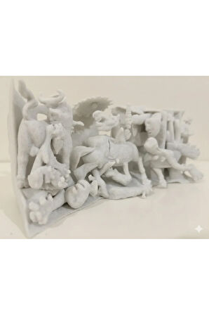 Picasso Guernica 3D Baskı Heykel | Tarihi Sanat Eseri Minyatür Dekoratif Obje
