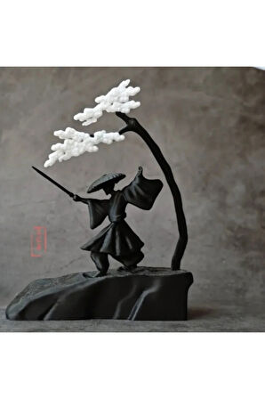 Samuray Ruhu - Zen Ağacı 3D Baskı | PLA Malzeme | Japon Kültürü Masaüstü Heykeli