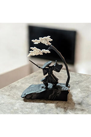 Samuray Ruhu - Zen Ağacı 3D Baskı | PLA Malzeme | Japon Kültürü Masaüstü Heykeli