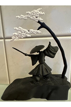 Samuray Ruhu - Zen Ağacı 3D Baskı | PLA Malzeme | Japon Kültürü Masaüstü Heykeli