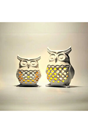 Baykuş Tealight Dekoratif Obje