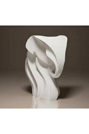 Modern Dalgalı Fil Heykeli (11 cm) | Minimalist Ev Dekorasyonu | PLA Malzeme.3D Baskı