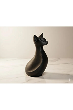 Soyut Kedi Figürü - 16 cm 3D Baskı