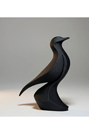 Volantis Minimalist Kuş Heykeli 10 cm - Modern 3D Baskı Dekoratif Biblo