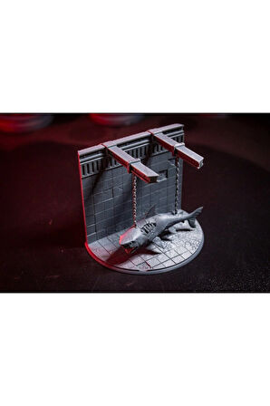 Zincirlenmiş Dehşet "Jaws'ın Hücresi" (3D Baskı Diorama)
