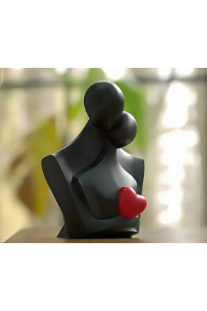 Sonsuz Kucaklaşma - Modern Tasarım 3D Baskı Sevgi Heykeli (20 cm)