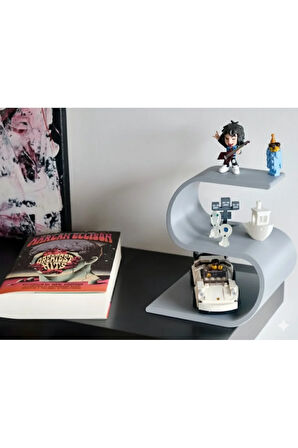Modern Figür Sergileme Rafı | 3D Baskı PLA | 15x16 cm Koleksiyonluk Stand