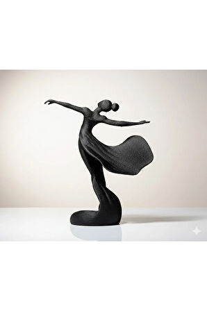 Zarafetin Dansı: 3D Baskı Balerin Figürü (14 cm)