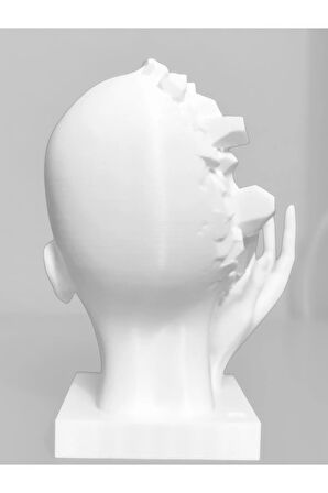 Postmodern 3D Yüz Heykeli