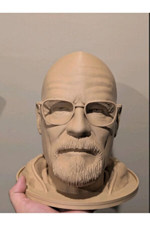 "Heisenberg" Kulaklık Standı - 3D Baskı | 22 cm | PLA Malzeme | Beyaz & Ten Rengi Seçenekli