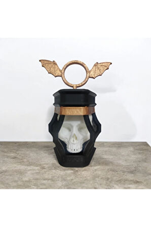 Kafatası Dekor 3D Lamba – PLA Malzeme – 25 cm