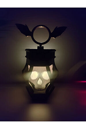 Kafatası Dekor 3D Lamba – PLA Malzeme – 25 cm