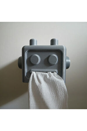 Robot Tasarımlı 3D Baskı Tuvalet Kağıdı Tutucu – 15 cm