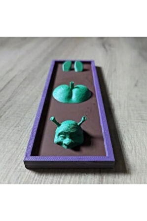 Shrek Figürlü Tütsülük - 22 cm 3D Yazıcıyla Üretilmiş