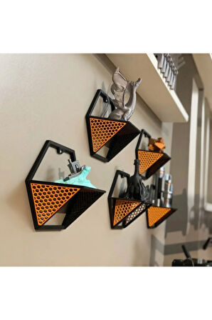 Hexagon Duvar Rafı (18x21x10 cm) 3D Yazıcı Baskı