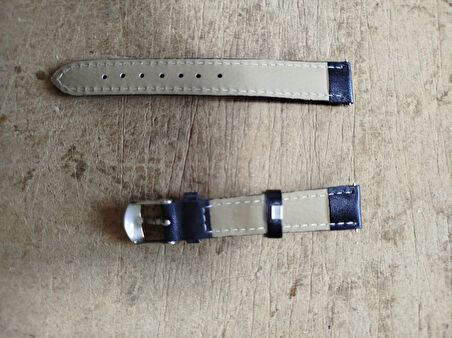 Gogoey Deri Kordon Saat Kayışı Siyah 16 Mm Dks16