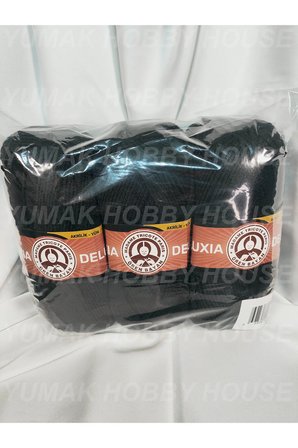 DELUXIA Siyah El Örgü İpi (3 Adet) - Renk: 999